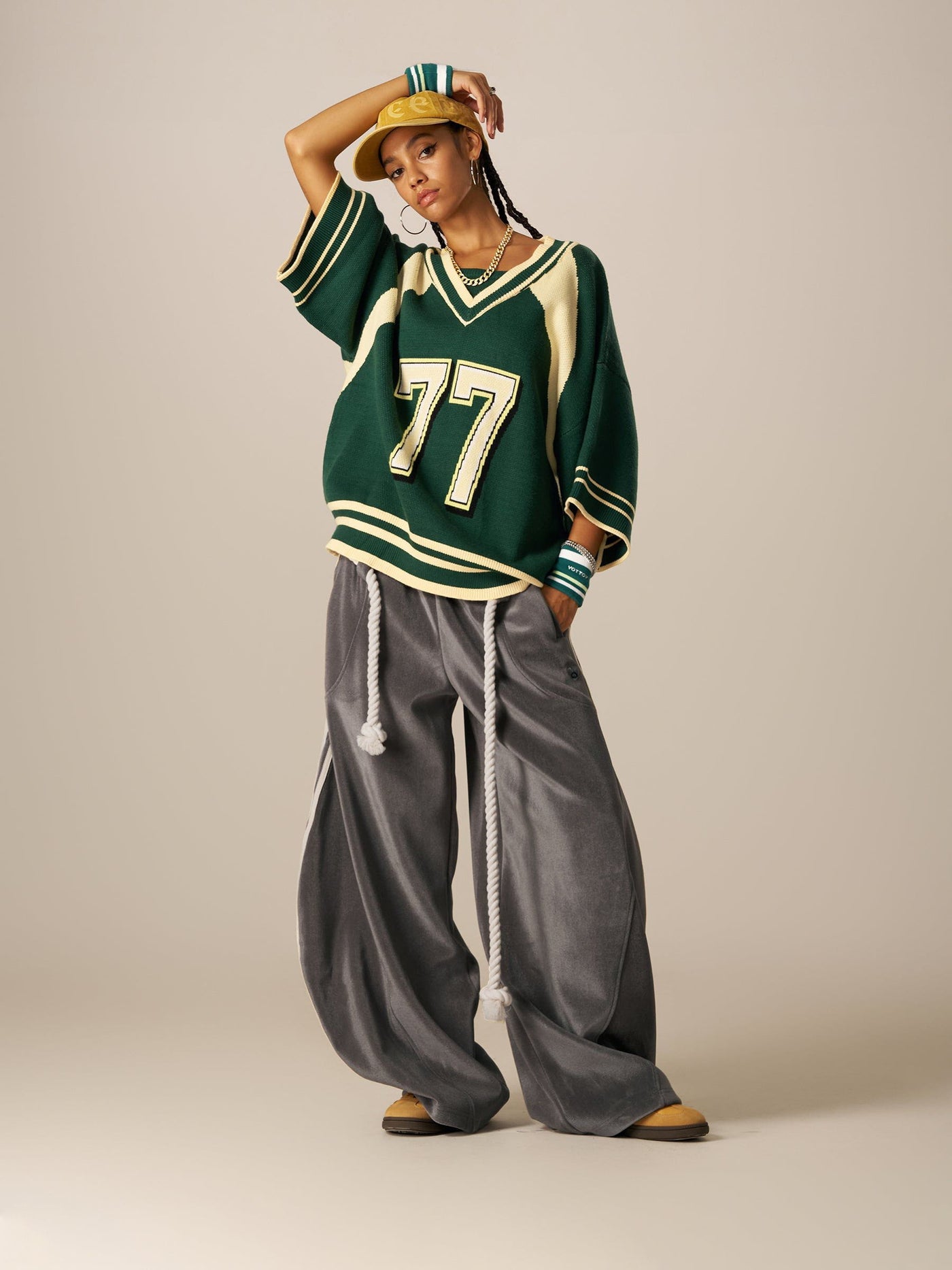 Aelfric Eden 77 V-Neck Knit Tee