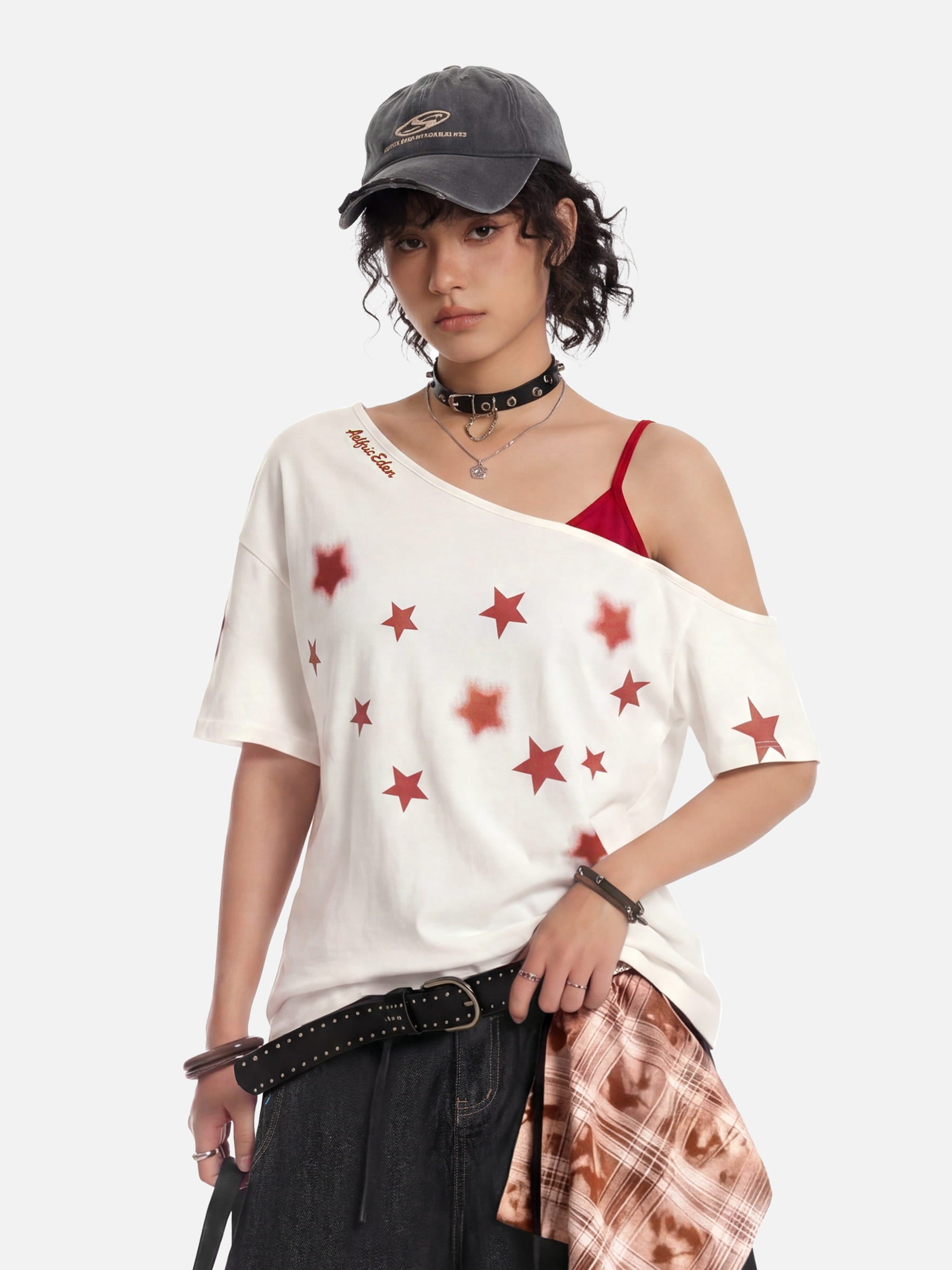 beeden OFF SHOULDER FIT TEE ビーデン Elena Off The Shoulder Tee | EB Denim – ebdenim.com