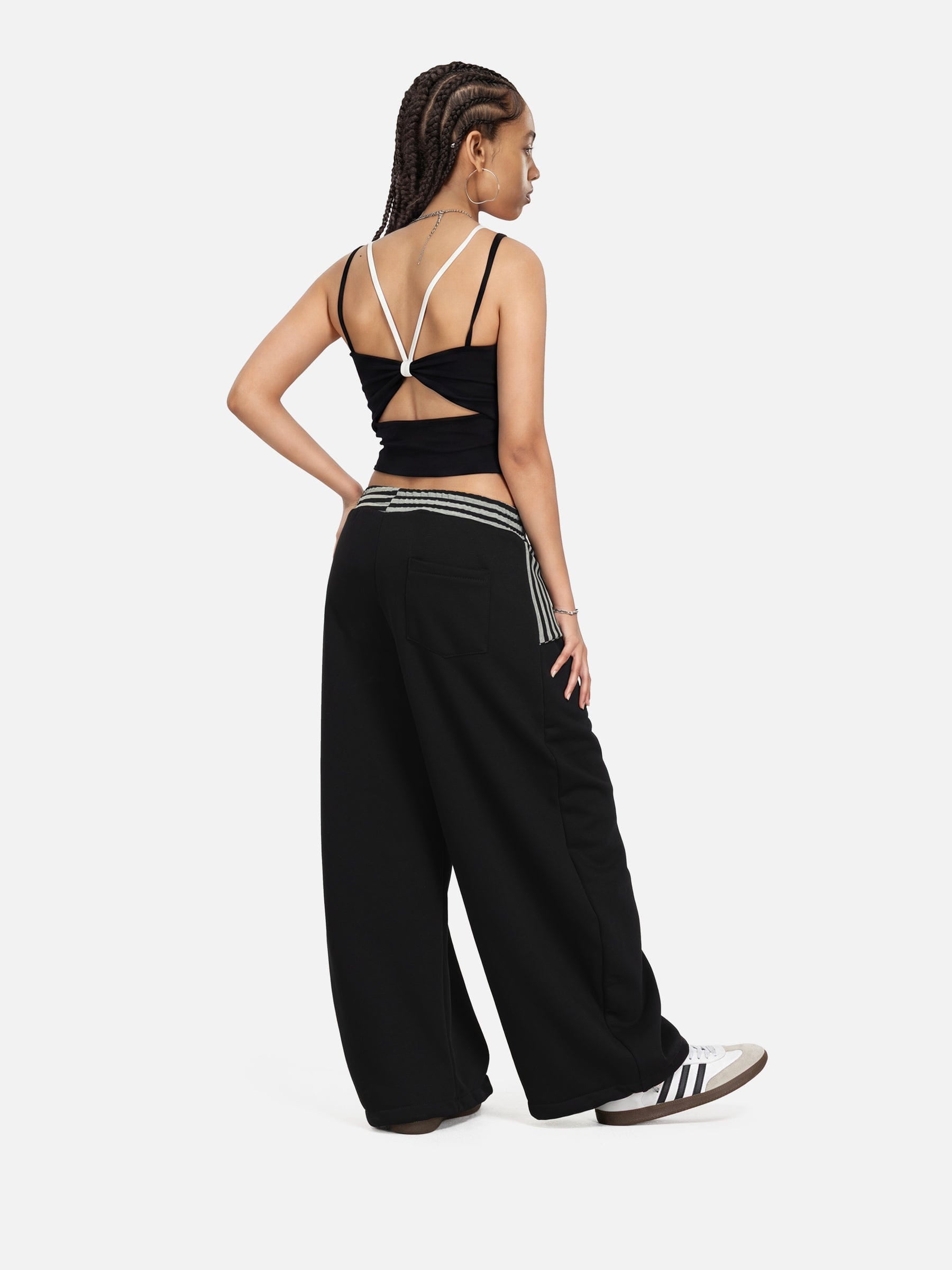 Aelfric Eden Stripe Layered Baggy Barrel Sweatpants – Aelfric eden