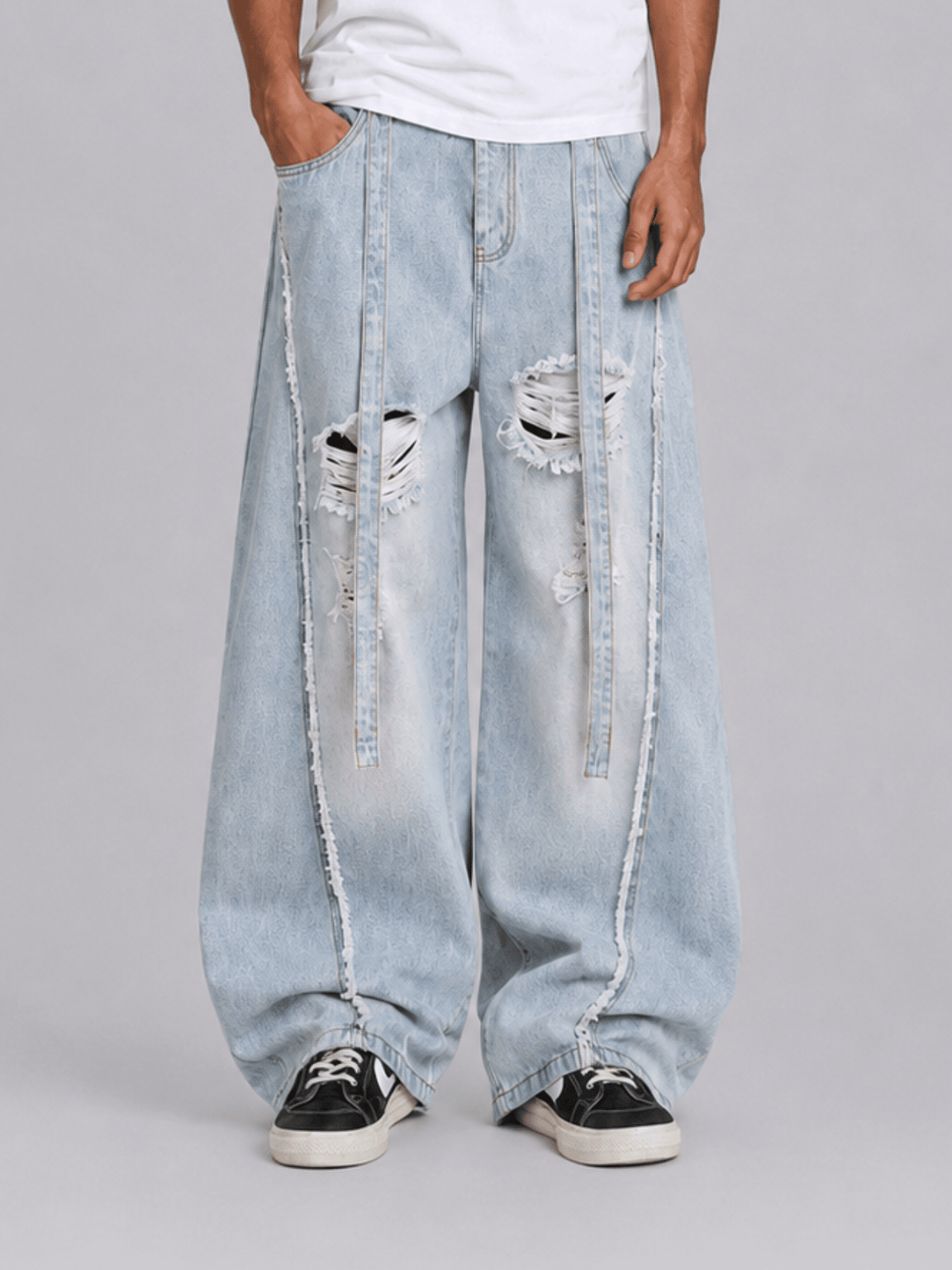Aelfric Eden Ripped Seam Baggy Barrel Jeans – Aelfric eden