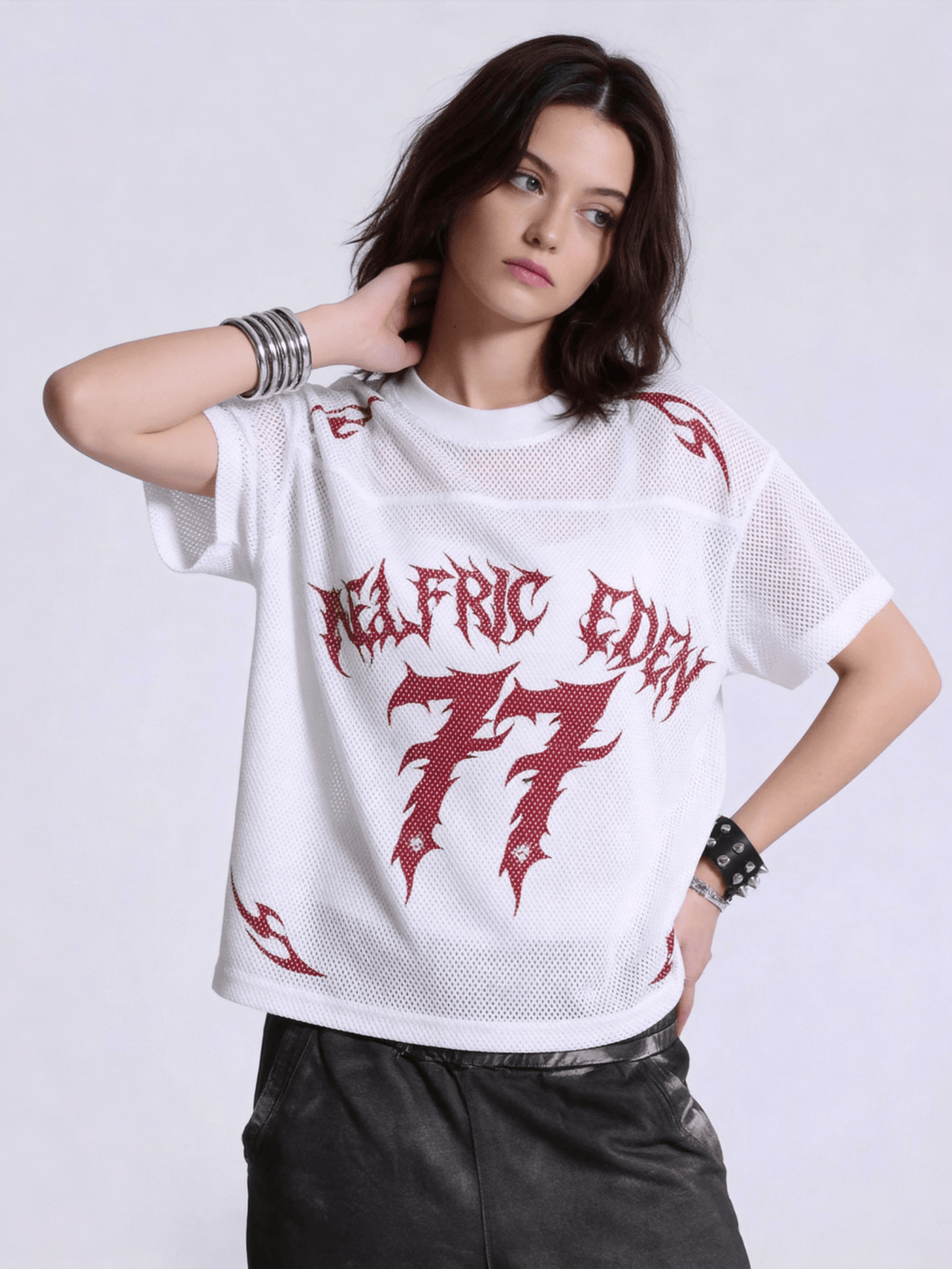 Aelfric Eden Boxy Gothic Flame Jersey Tee – Aelfric eden