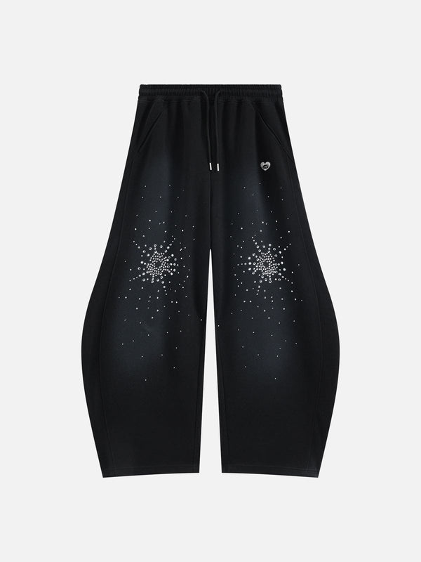 Aelfric Eden Floral Rhinestone Super Baggy Barrel Sweatpants
