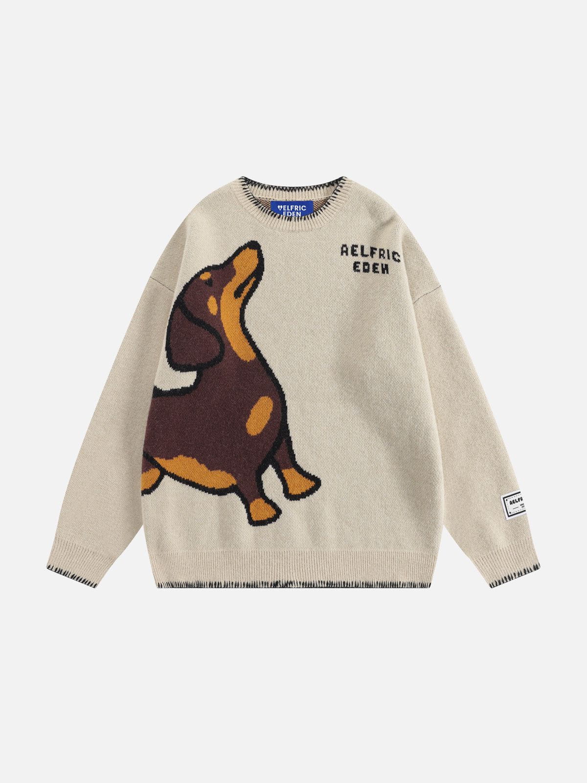 [Pre-Order] Aelfric Eden Hand Drawn Dachshund Jacquard Sweater