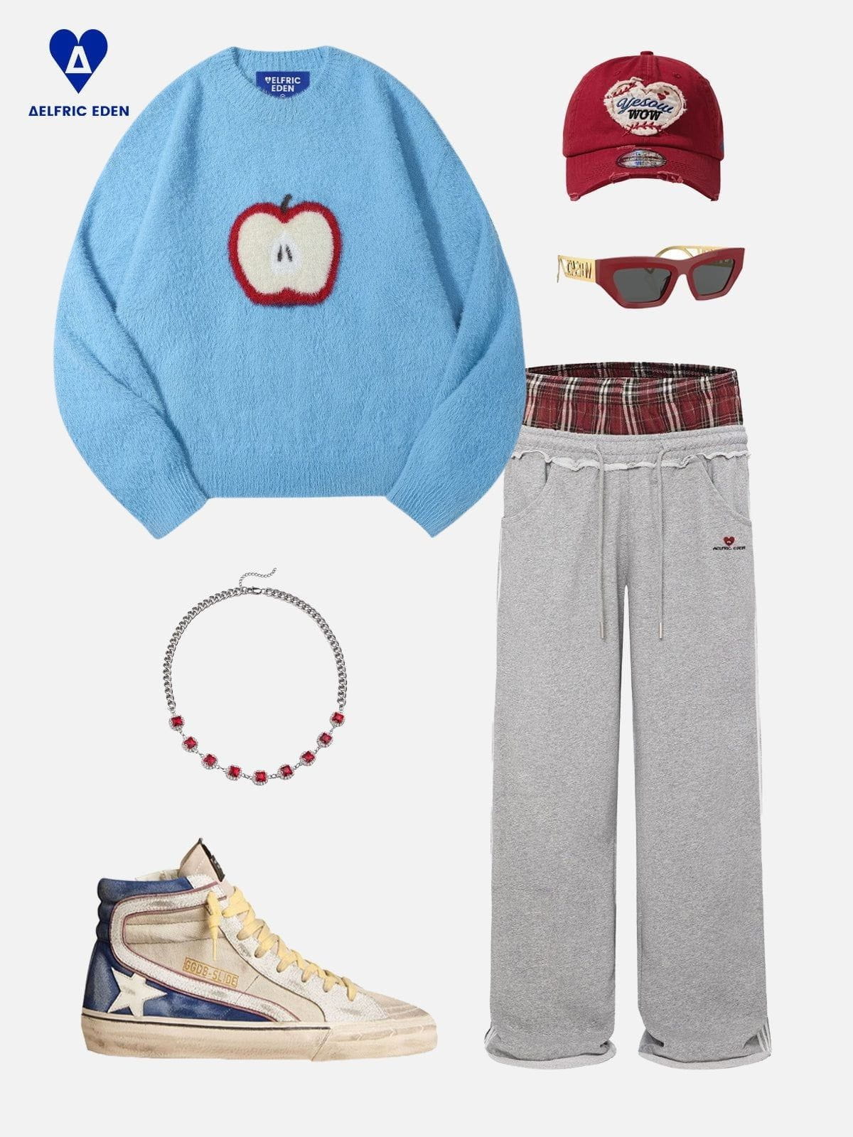 Aelfric Eden Apple Graphic Cropped Sweater – Aelfric eden