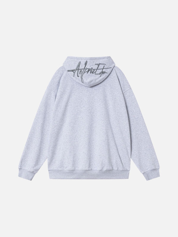 Aelfric Eden Solid Embroidery Hoodie