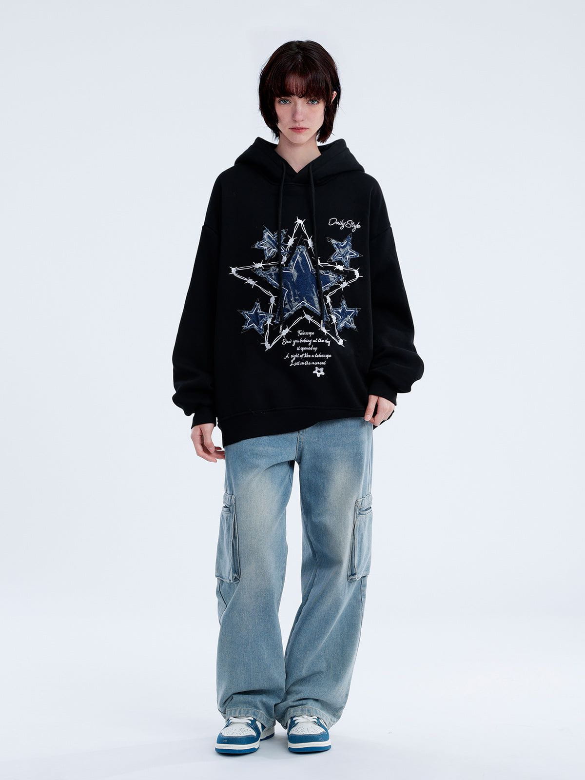 Aelfric Eden Applique Embroidery Star Hoodie