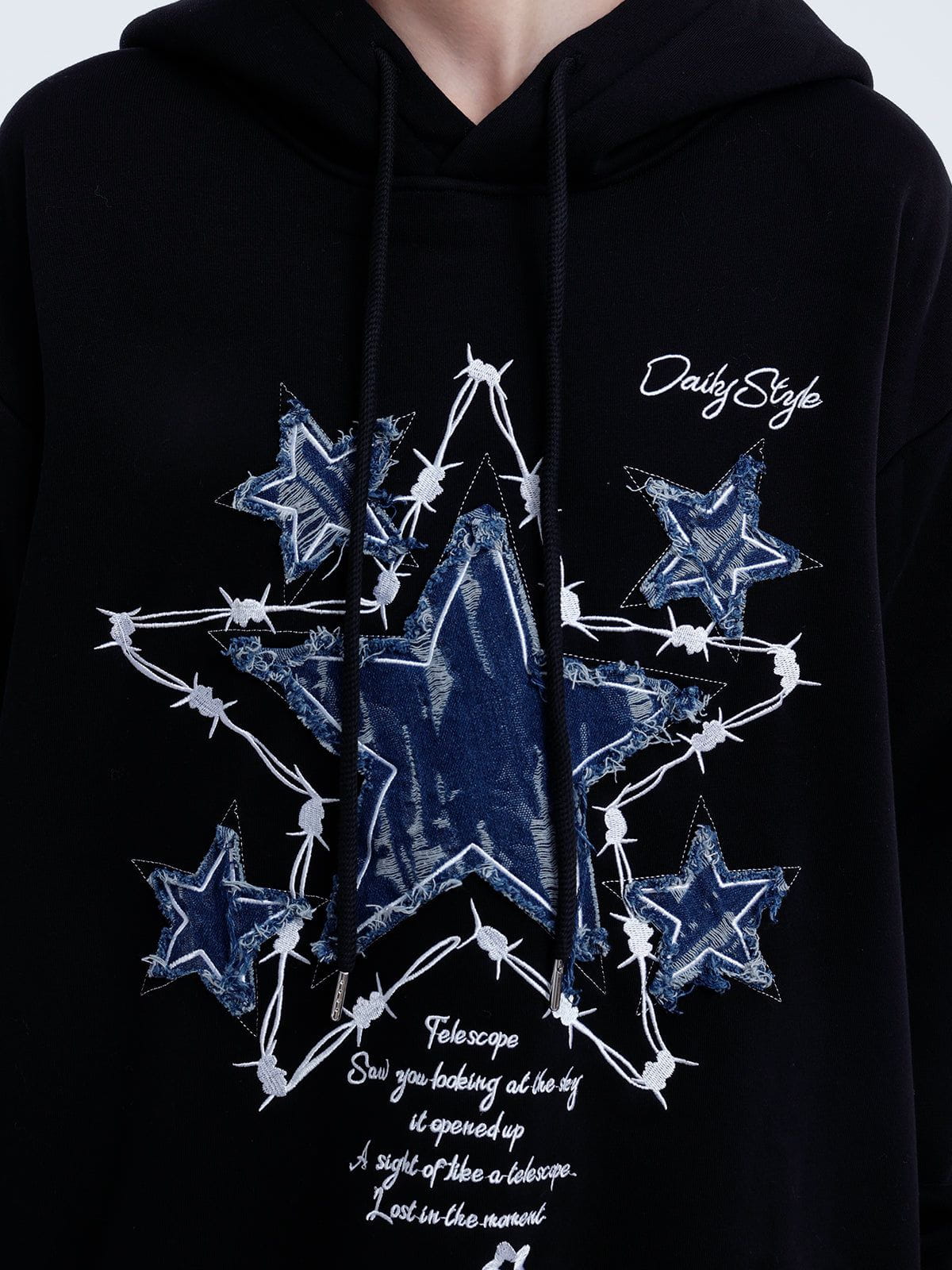 Aelfric Eden Applique Embroidery Star Hoodie
