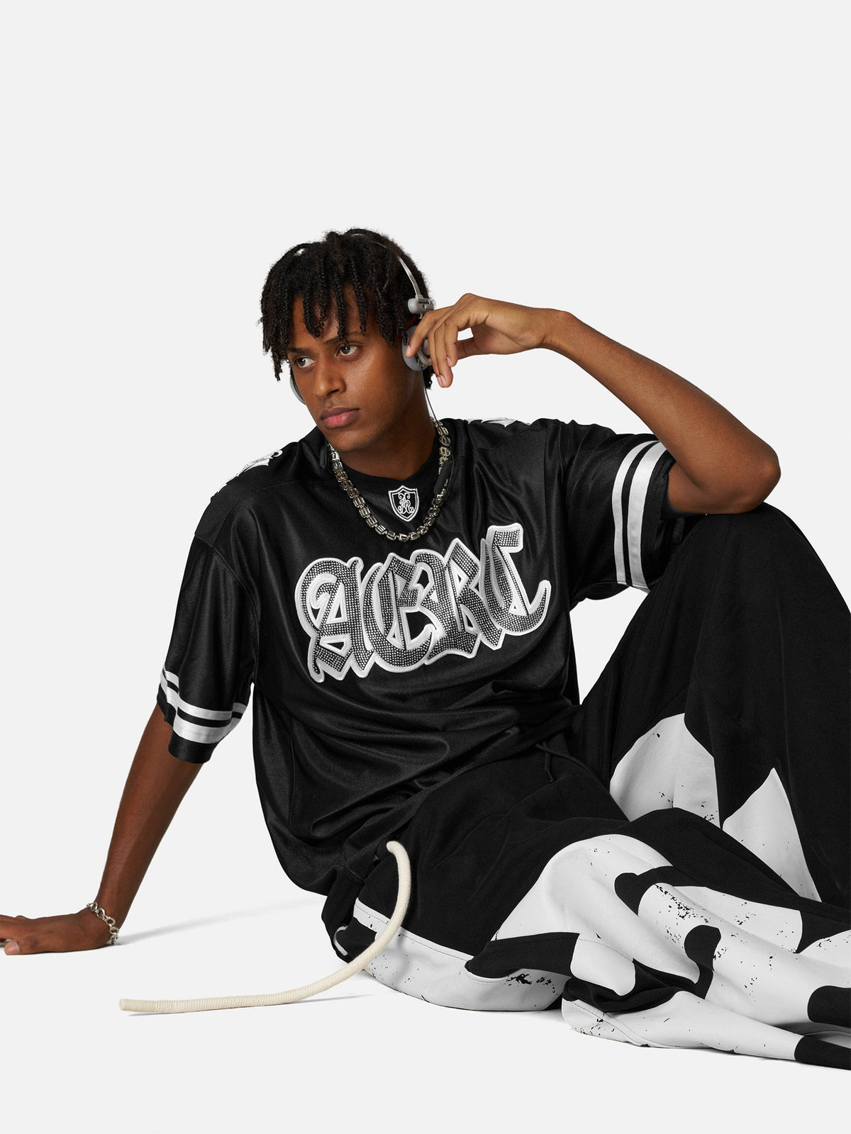 Aelfric Eden Hotfix Rhinestone Number Football Jersey