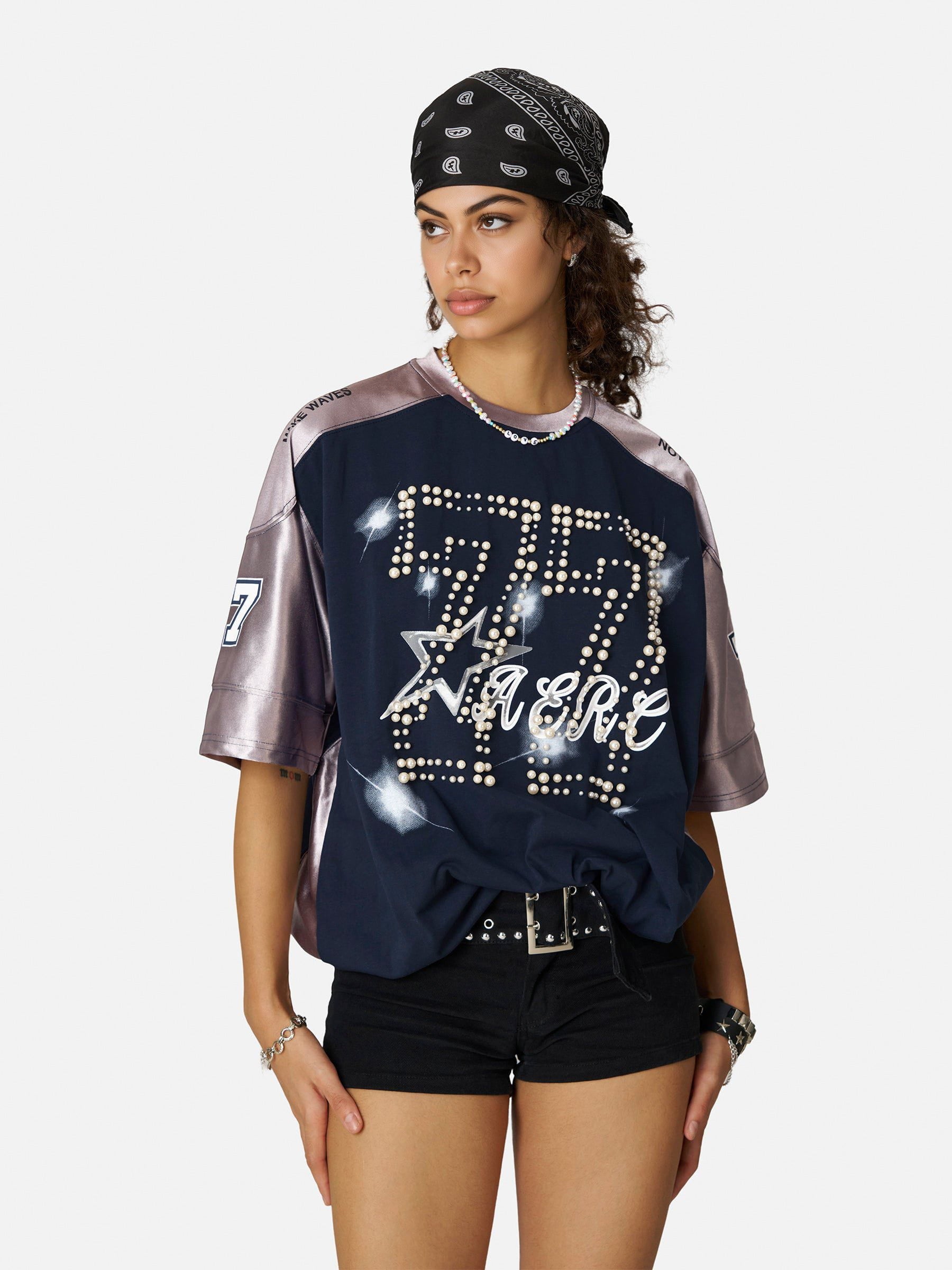 Aelfric Eden Pearl Number Football Jersey