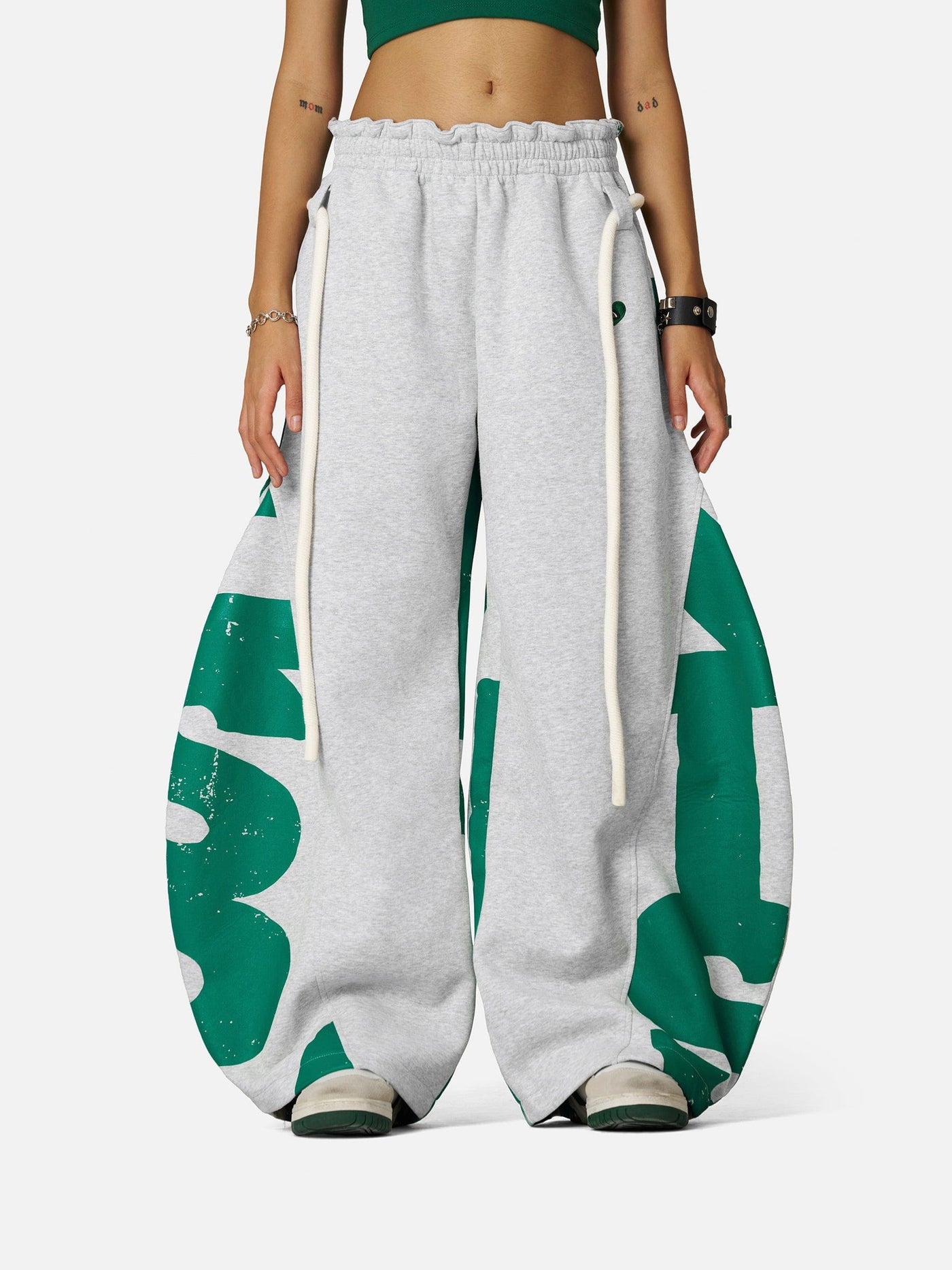 Aelfric Eden Print Super Baggy Barrel Sweatpants
