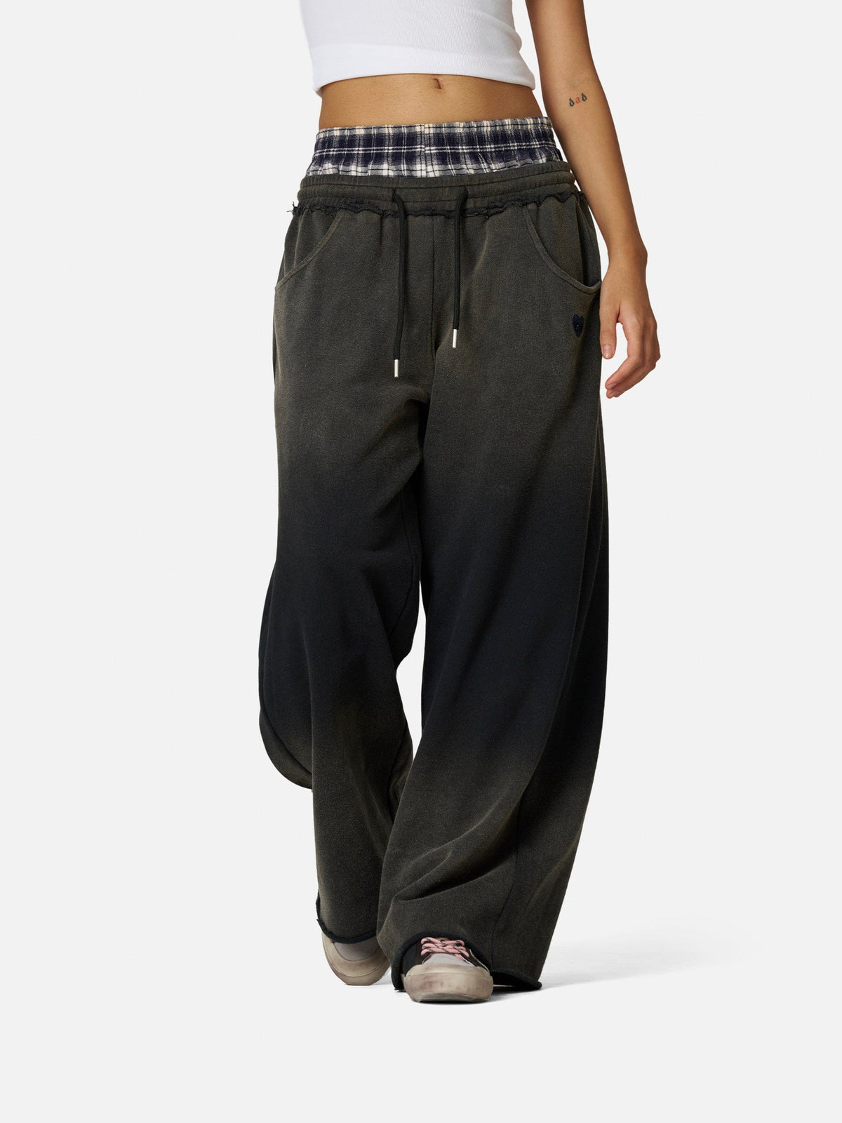 Aelfric Eden Double Waist Washed Baggy Sweatpants