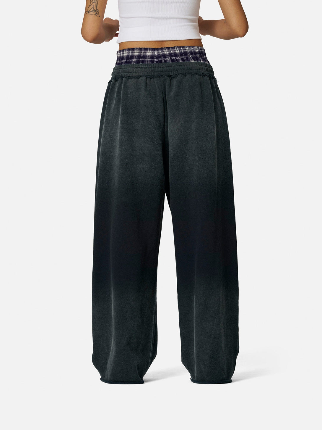 Aelfric Eden Baggy joggingbroek voor dames en heren, teckel grafisch sweatpants, katoen, trekkoord, vrijetijdsbroek, Y2K, streetwear, sportbroek met zakken, grijs, XL