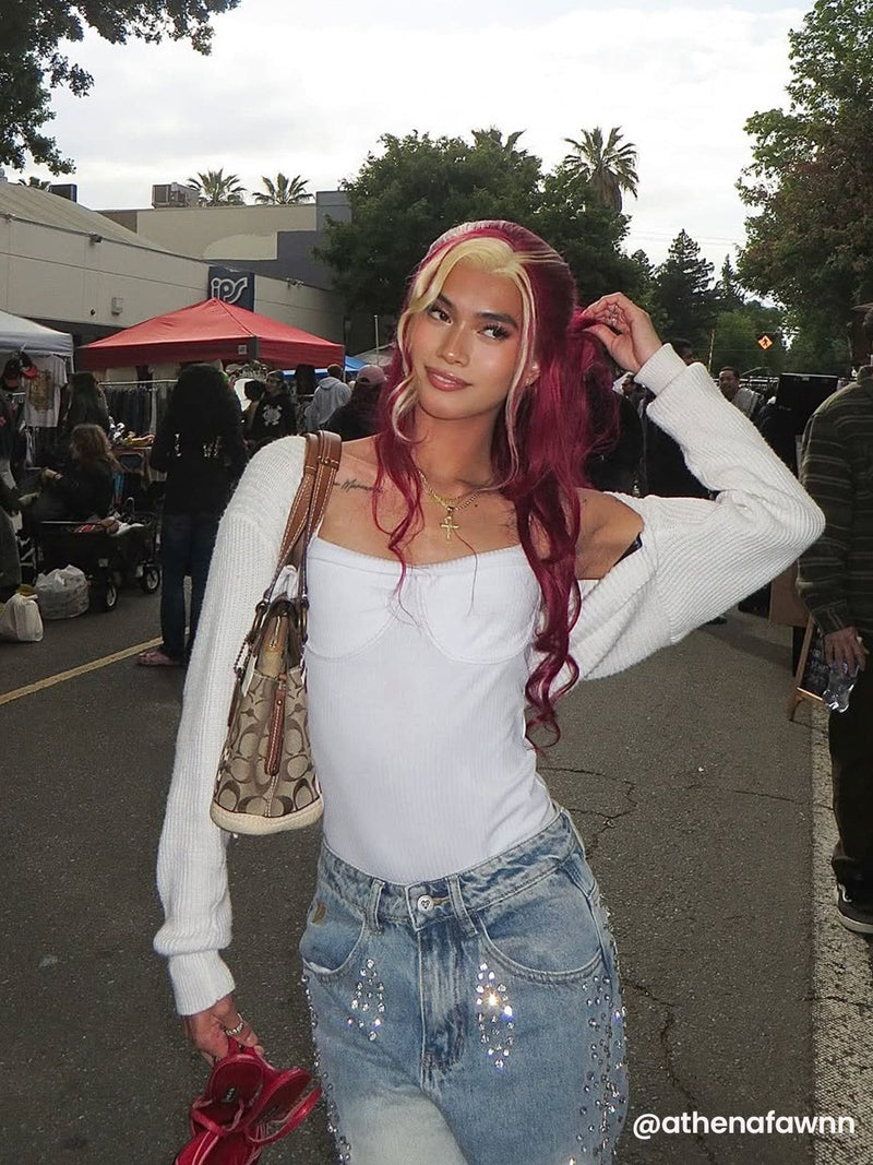 Aelfric Eden Rhinestone Application Washed Loose Jeans