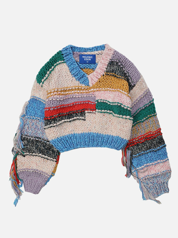 Aelfric Eden Irregularity Stripe Tassel Sweater