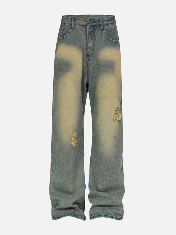 Aelfric Eden Mud Dyeing Loose Jeans