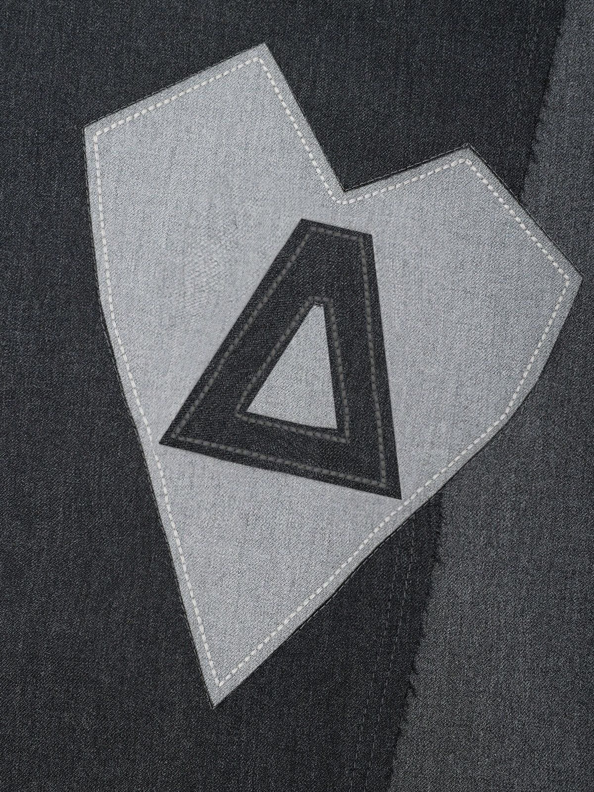 Aelfric Eden Geometry Patchwork Long Sleeve Shirt
