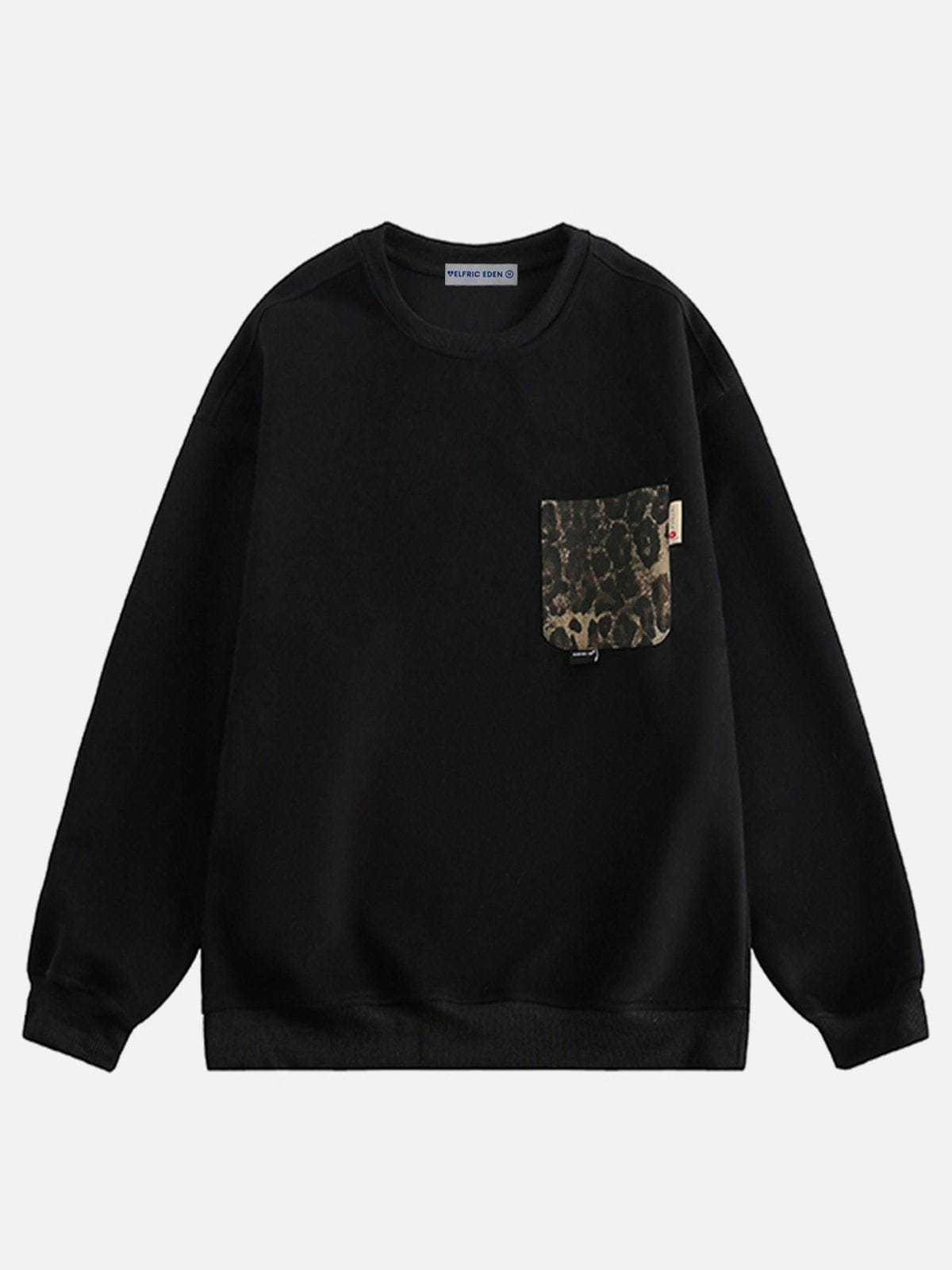 Aelfric Eden Leopard Print Pocket Sweatshirt