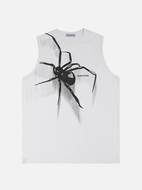 Aelfric Eden Spider Print Washed Vest