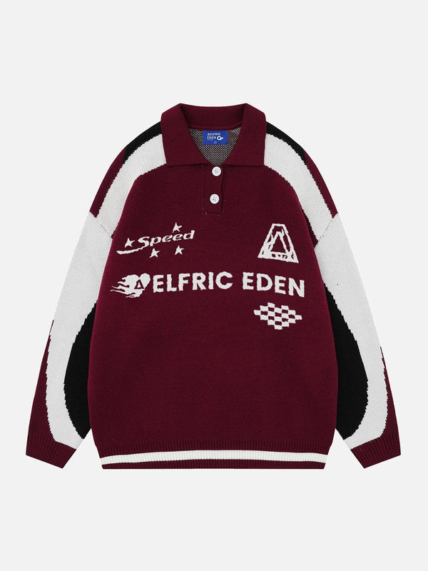 Aelfric Eden Patchwork Racing Sweater