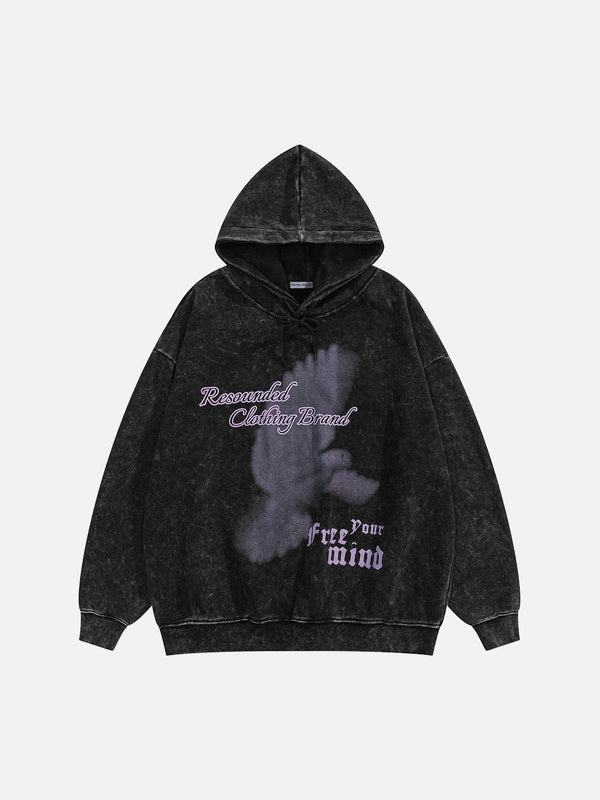 Aelfric Eden Washed Blurring Dove Pullover Hoodie
