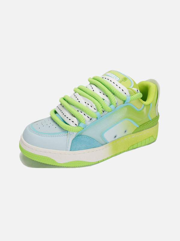 Blue Green Gradient Skate Shoes