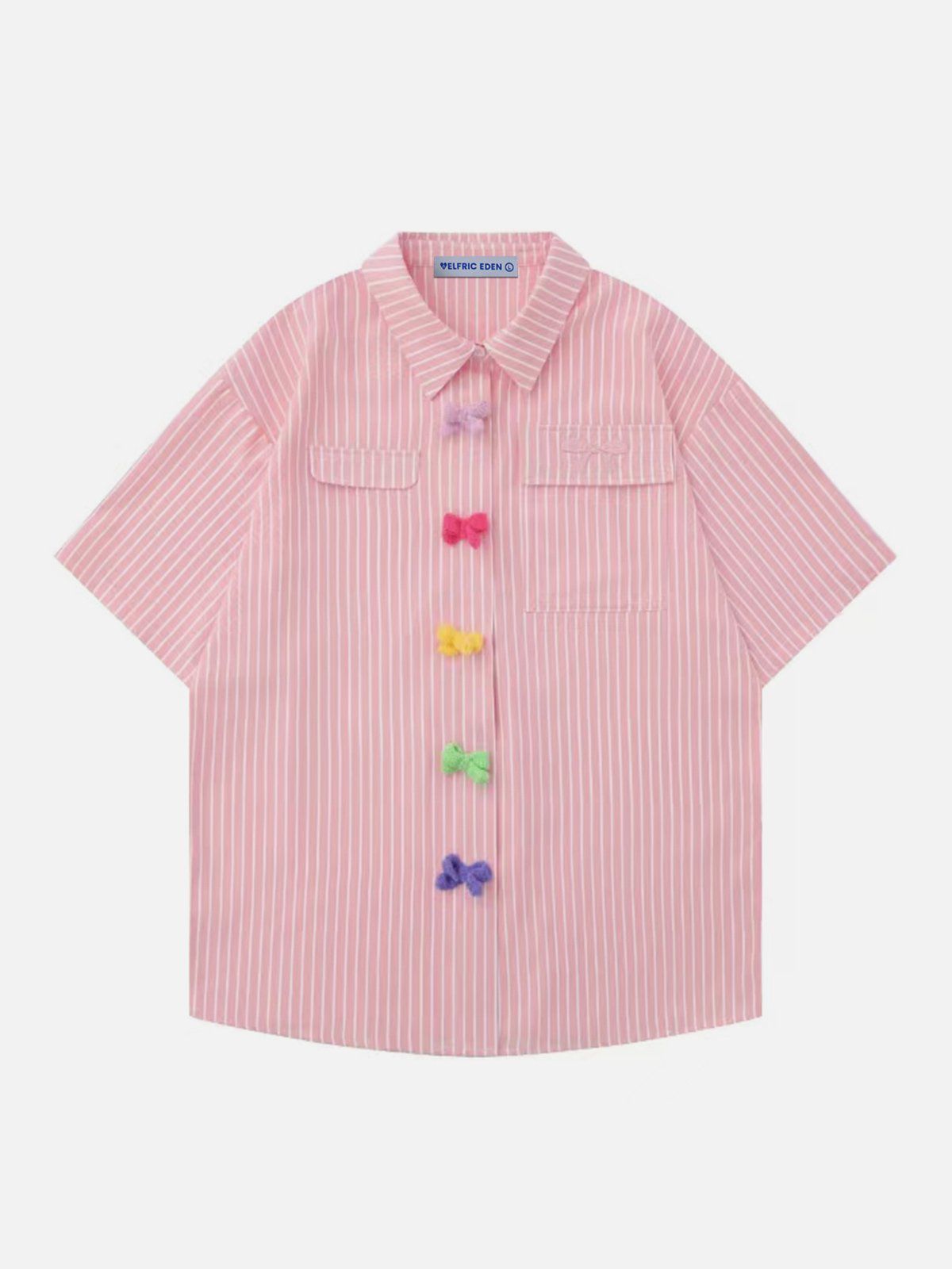 Aelfric Eden Colorful Button Short Sleeve Shirt