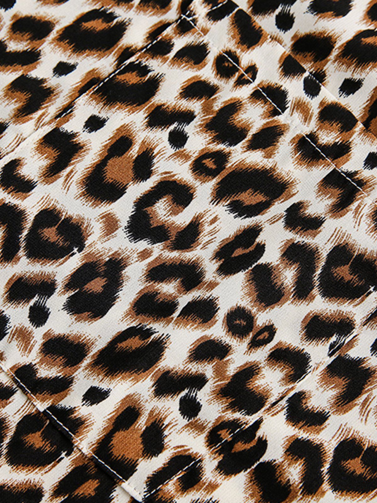 Aelfric Eden Apricot Leopard Print Short Sleeve Shirt