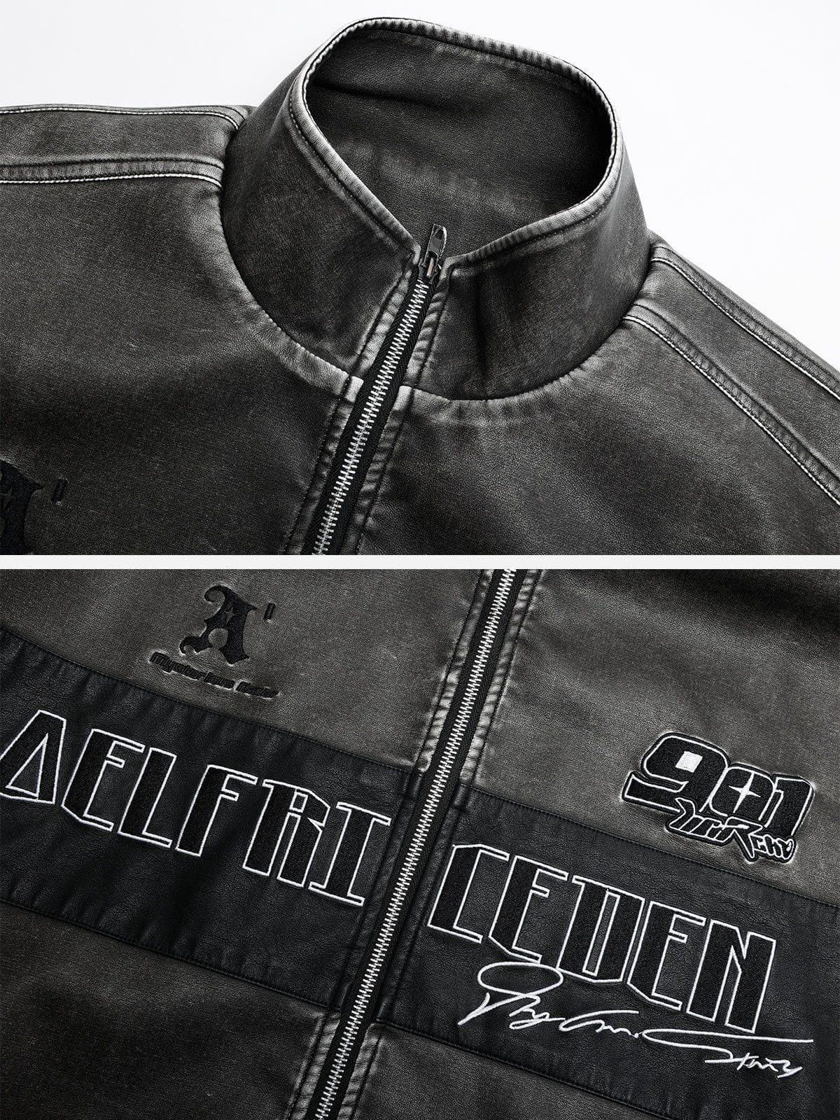 Aelfric Eden Embroidery Washed Racing Jacket