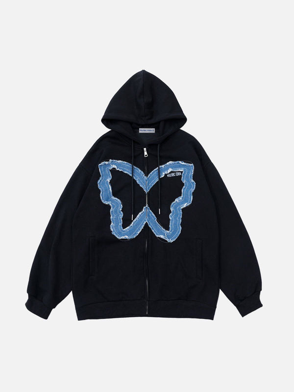 Aelfric Eden Applique Embroidery Butterfly Hoodie