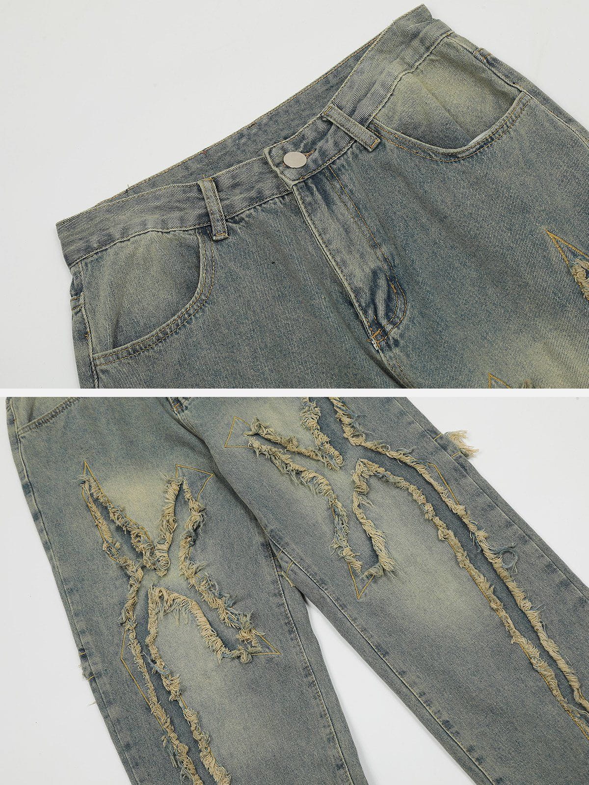Aelfric Eden Washed Fringe Jeans