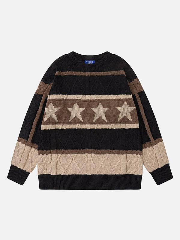 Aelfric Eden Stripe Star Twist Sweater