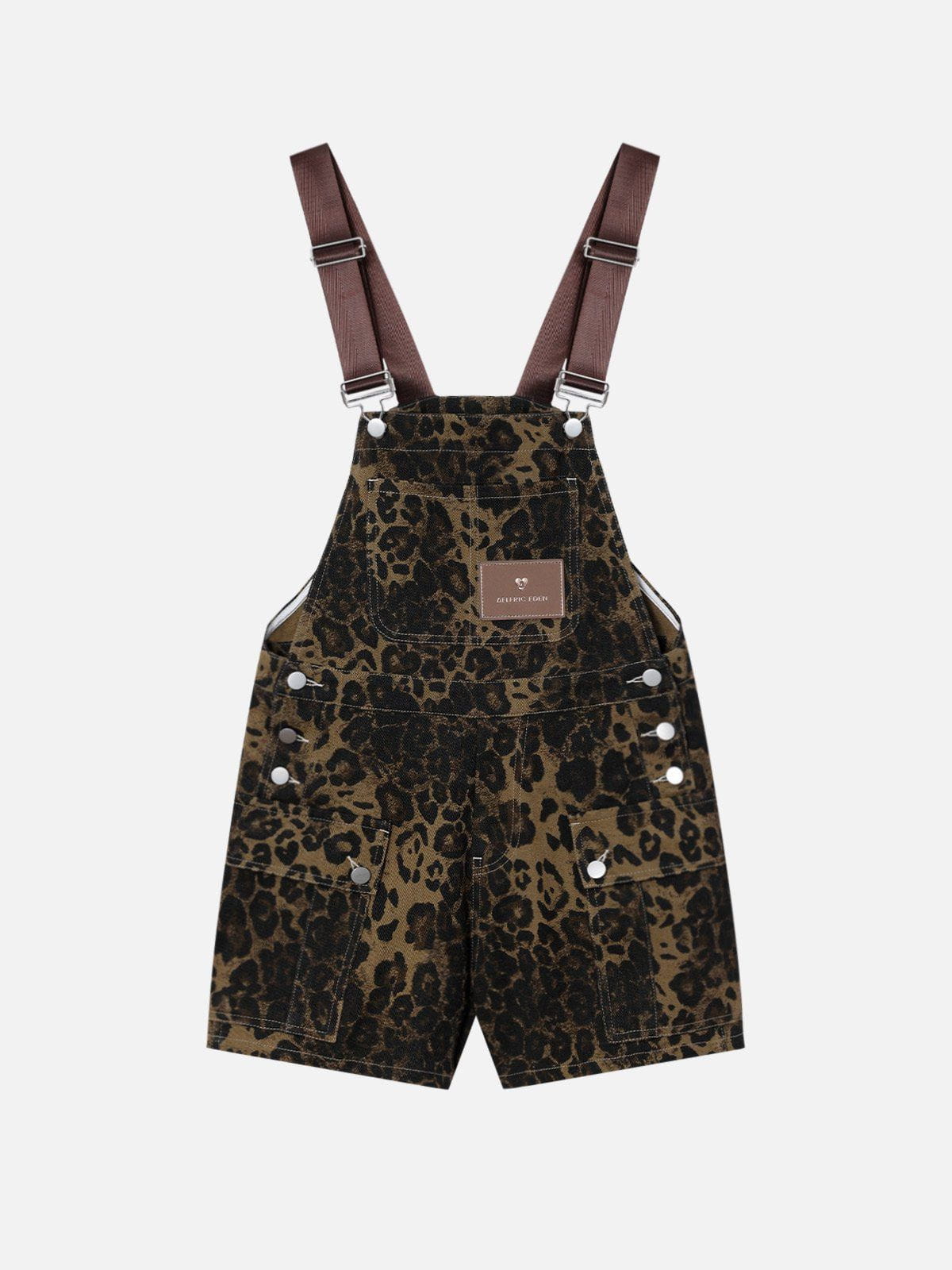 [Pre-Order] Aelfric Eden Leopard Print Overall Shorts