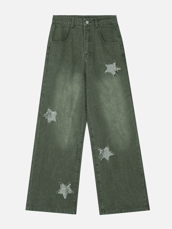 Aelfric Eden Applique Embroidery Star Jeans
