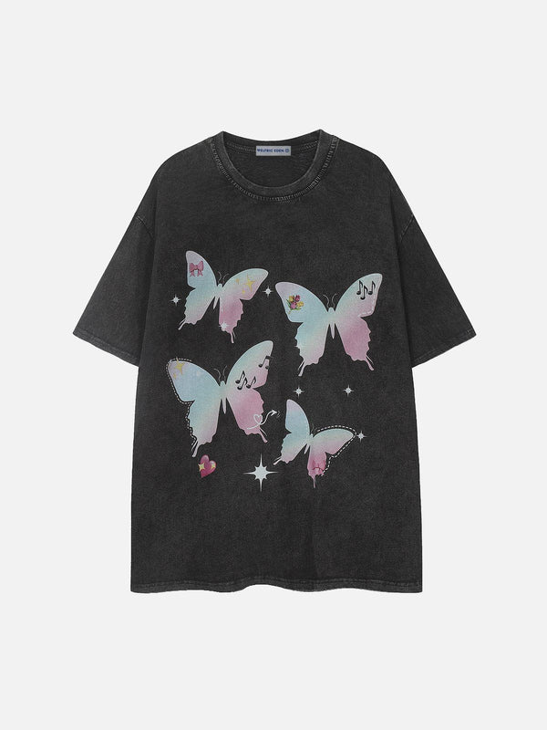 Aelfric Eden Gradient Butterfly Washed Tee