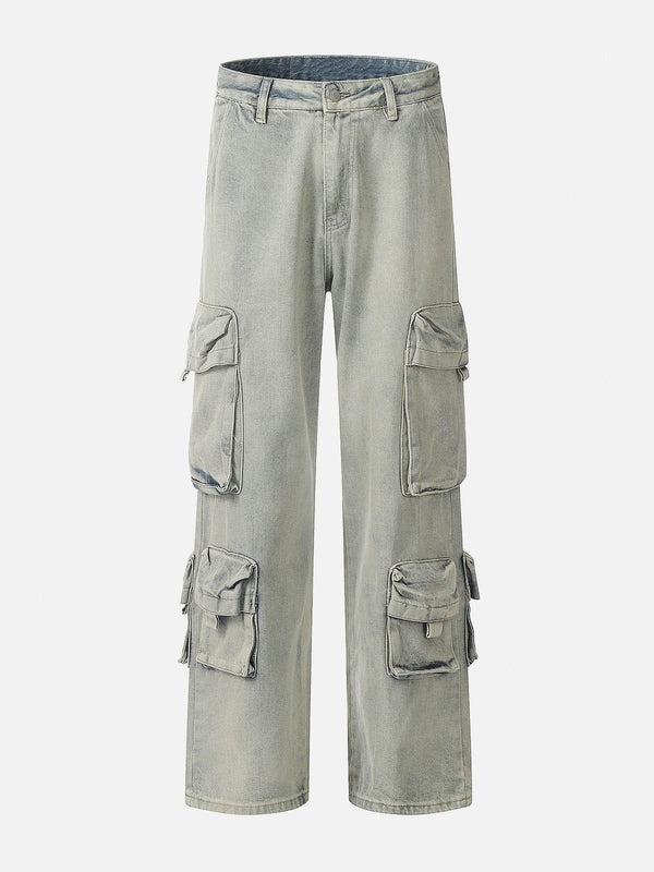Aelfric Eden Multi Pocket Washed Loose Jeans
