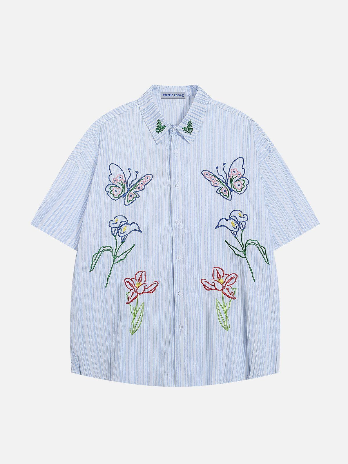 Aelfric Eden Butterfly Flower Short Sleeve Shirt