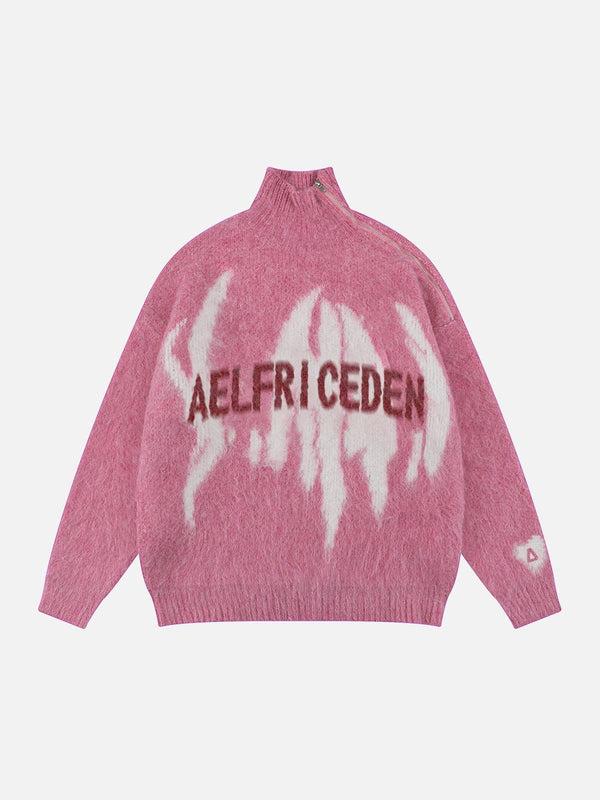 Aelfric Eden Shoulder Zip Up Turtleneck Sweater