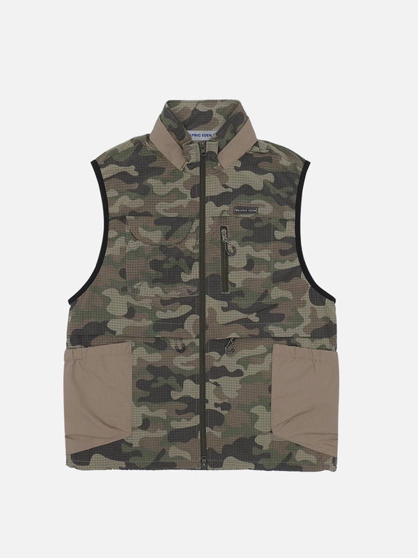 Aelfric Eden Color Blocking Camouflage Vest