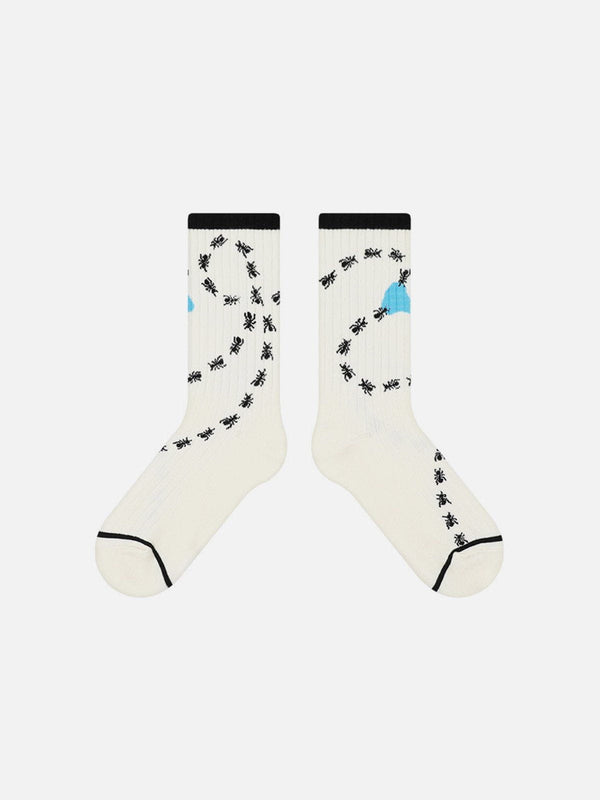 Animal Print Mid-Calf Socks