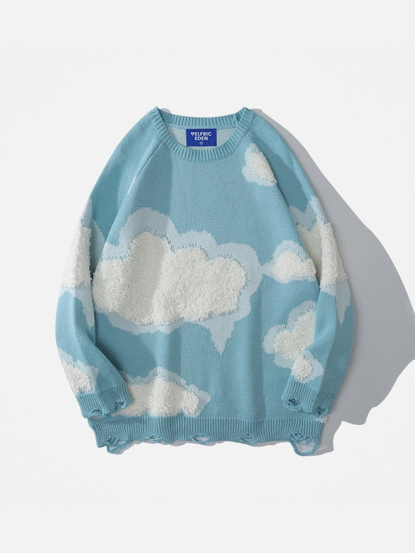 Aelfric Eden Flocking Cloud Pattern Sweater