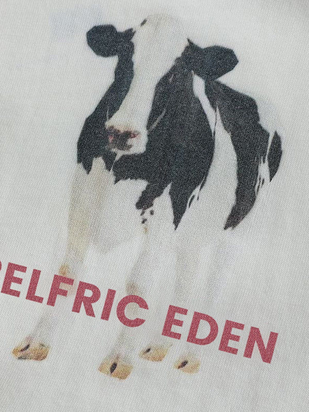 Aelfric Eden Dairy Cow Print Tee