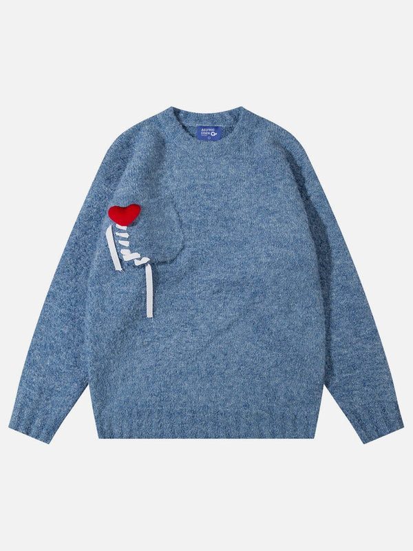 Aelfric Eden Crochet Heart Sweater