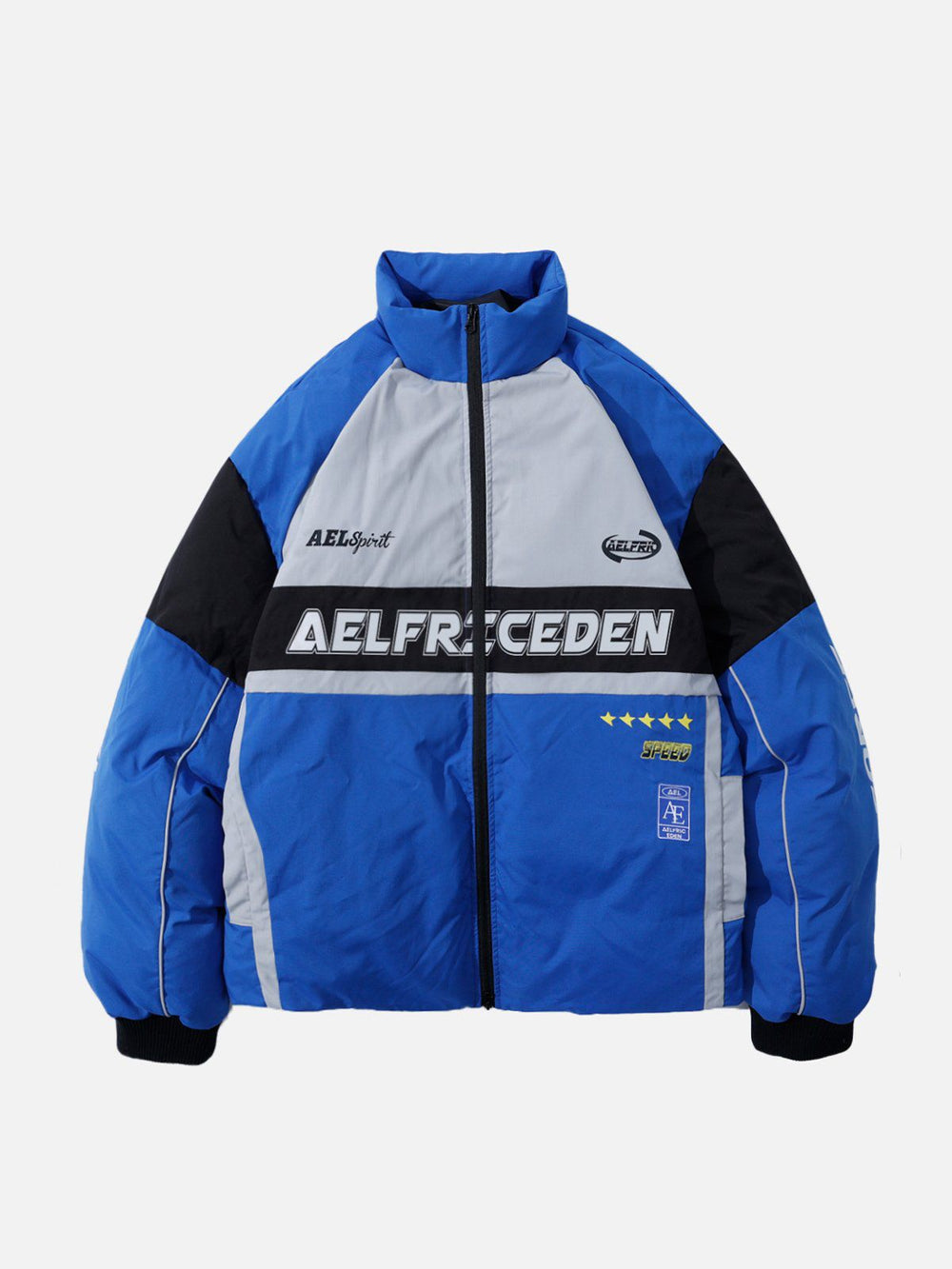 Aelfric Eden Color Blocking Patchwork Winter Coat – Aelfric eden