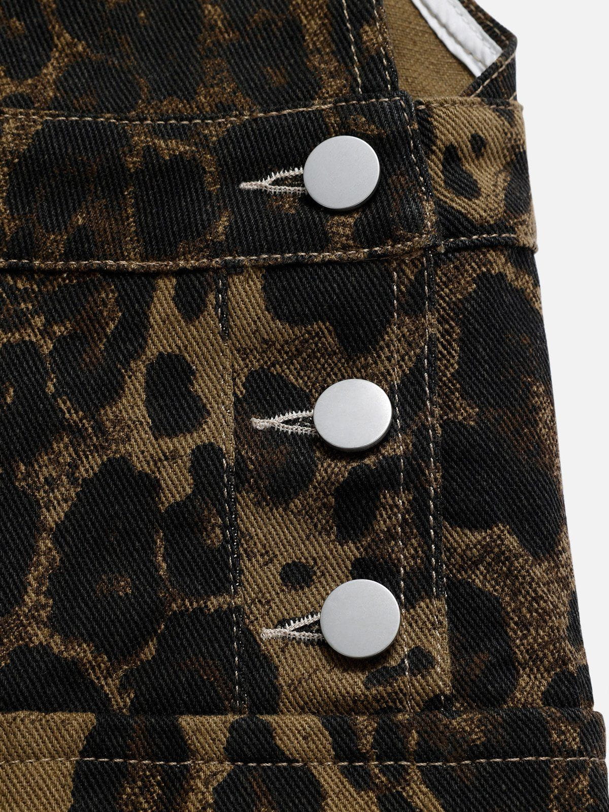 [Pre-Order] Aelfric Eden Leopard Print Overall Shorts
