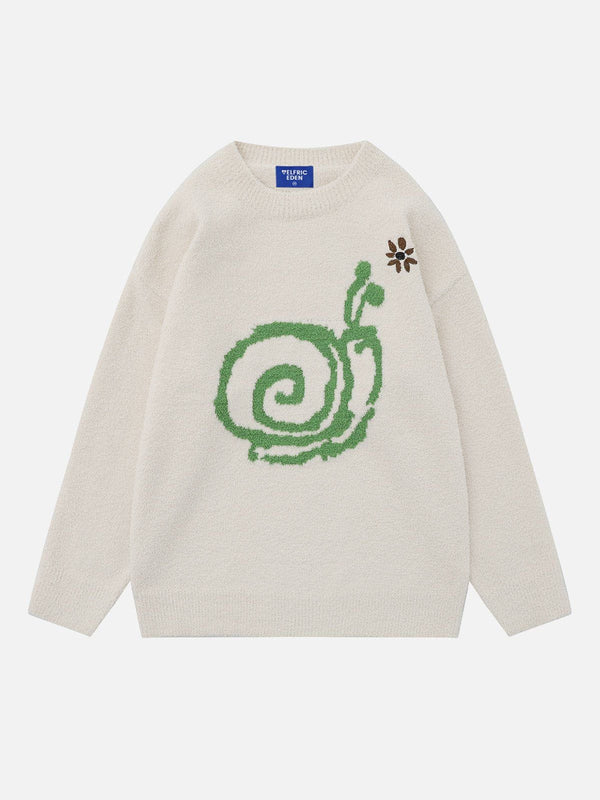 Aelfric Eden Cartoon Snail Pattern Sweater