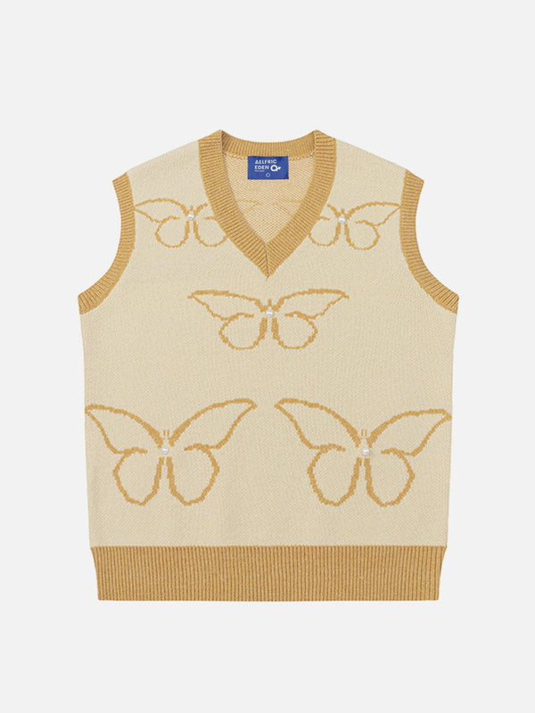 Aelfric Eden Butterfly Jacquard Sweater Vest