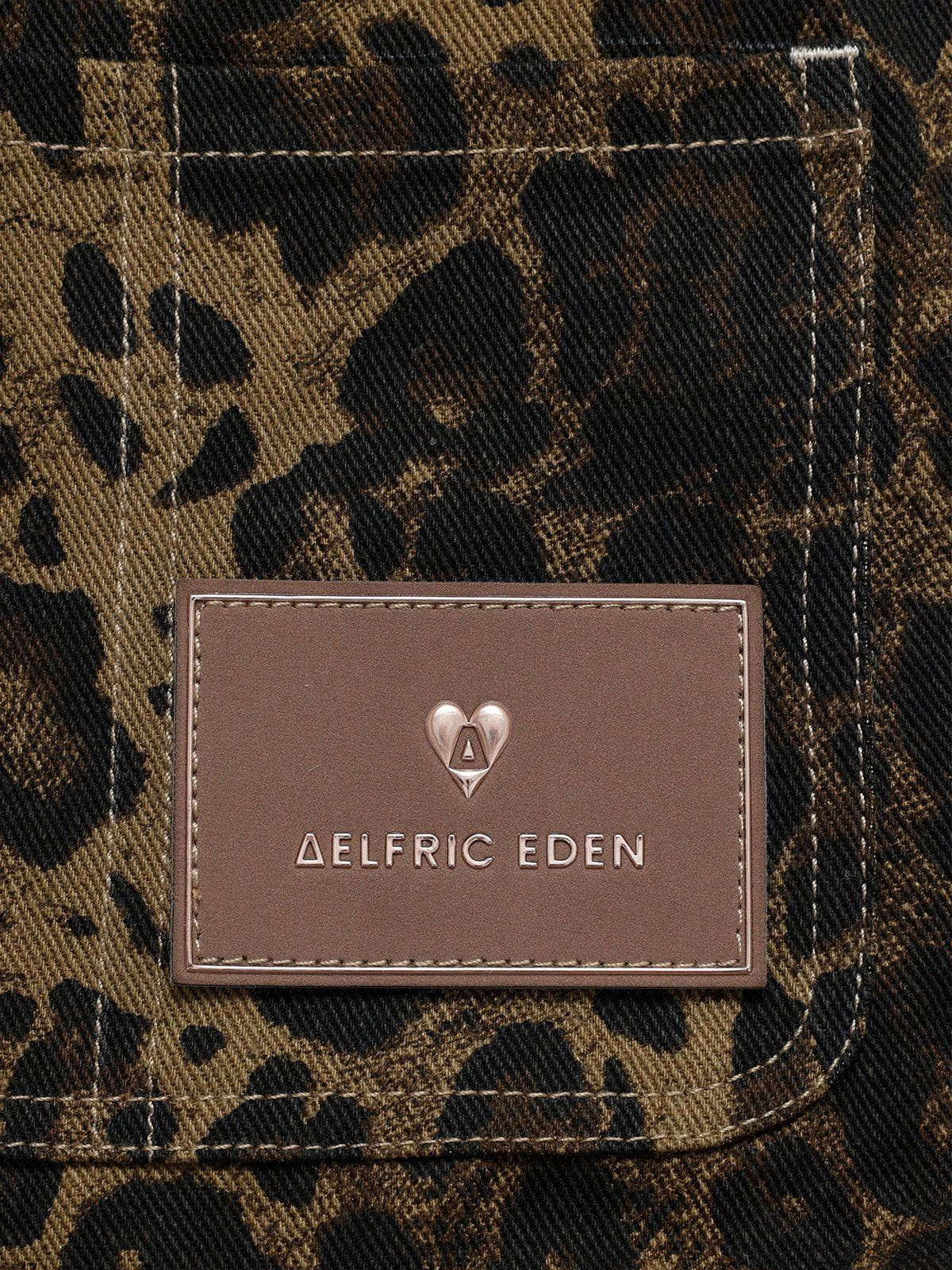 Aelfric Eden Leopard Print Overall Shorts
