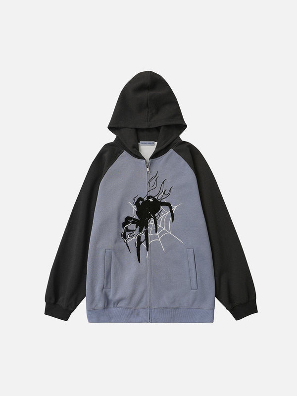 Aelfric Eden Embroidery Flame Spider Hoodie