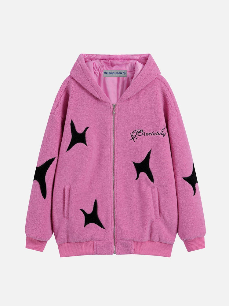 Aelfric Eden Embroidery Polar Fleece Hoodie Aelfric eden