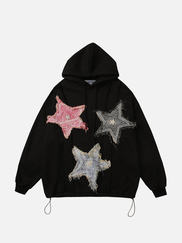 Aelfric Eden Star Applique Embroidery Hoodie